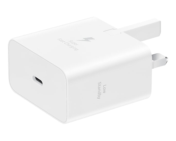 شاحن سامسونج بقوة 25 واط USB-C| أبيض شاحن سامسونج بقوة 25 واط USB-C| أبيض